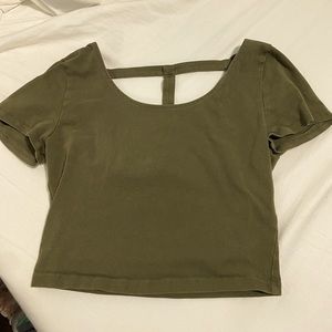 Charlotte Russe green crop top